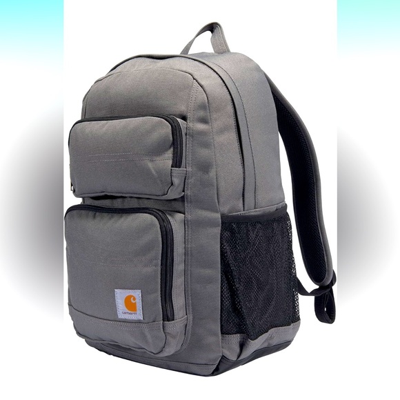 Carhartt 27L Single-Compartment Backpack, Durable Pack with Laptop Sleeve Gray - Picture 6 of 15